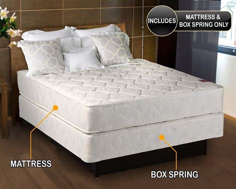 metal bed frame queen box spring|queen mattress full box spring.